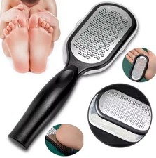 Stainless Steel Foot File Callus Remover Rasp w/ Skin Catcher Pedicure Tool