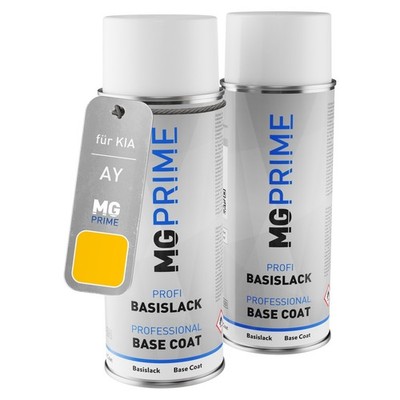 Autolack Sprühdosen für KIA AY Yellow Grundlack Basislack Spraydose 400ml