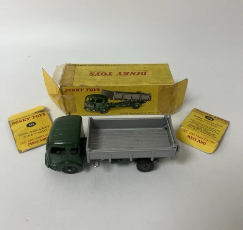 Vintage French Dinky Toys 578 Benne Basculante Simca Cargo In Original Box