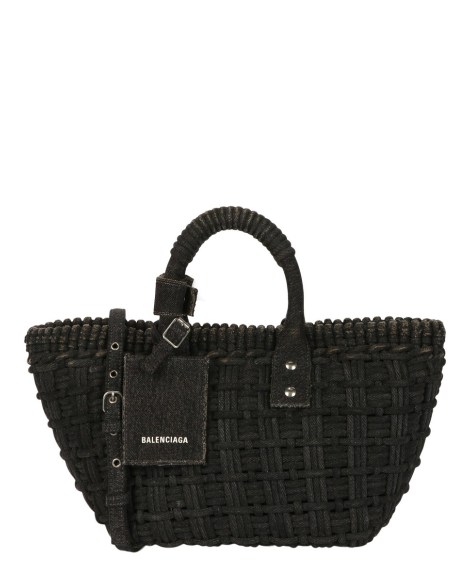 Balenciaga Womens Bistro Xs Basket Top Handle Bag In Denim | eBay