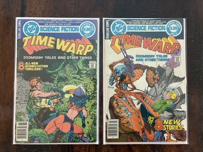 Time Warp (#1 and 3) Bronze Age DC Comics Science Fiction Kaluta F/F+