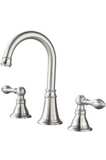 Derengge Bathroom Sink Faucet,3 Hole Two Handle w/ Pop up Drain, 8In Widespread