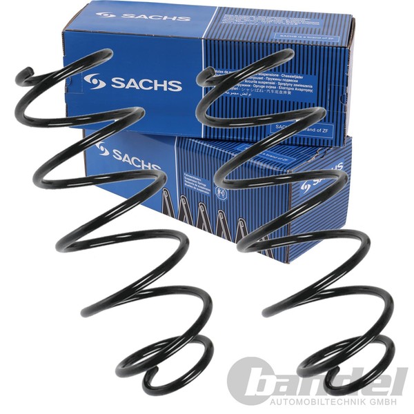 2X Sachs Fahrwerksfeder Vorderachse FüR Smart Cabrio CITY-COUPE Crossblade 450-image
