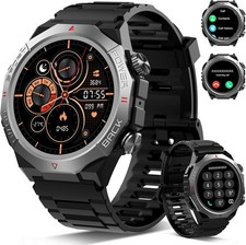 Military Smart Watches for Men Answer/Make Calls , 1.39"HD Fitness Watch,...