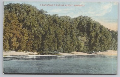 Modisches Badeort Barbados Sandstrandblick W.L. Johnson