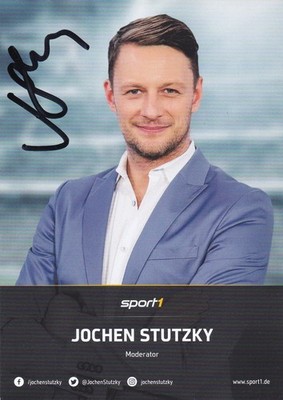 Autogrammkarte Jochen Stutzky - Sport 1 - Sportreporter - TV - Deutschland
