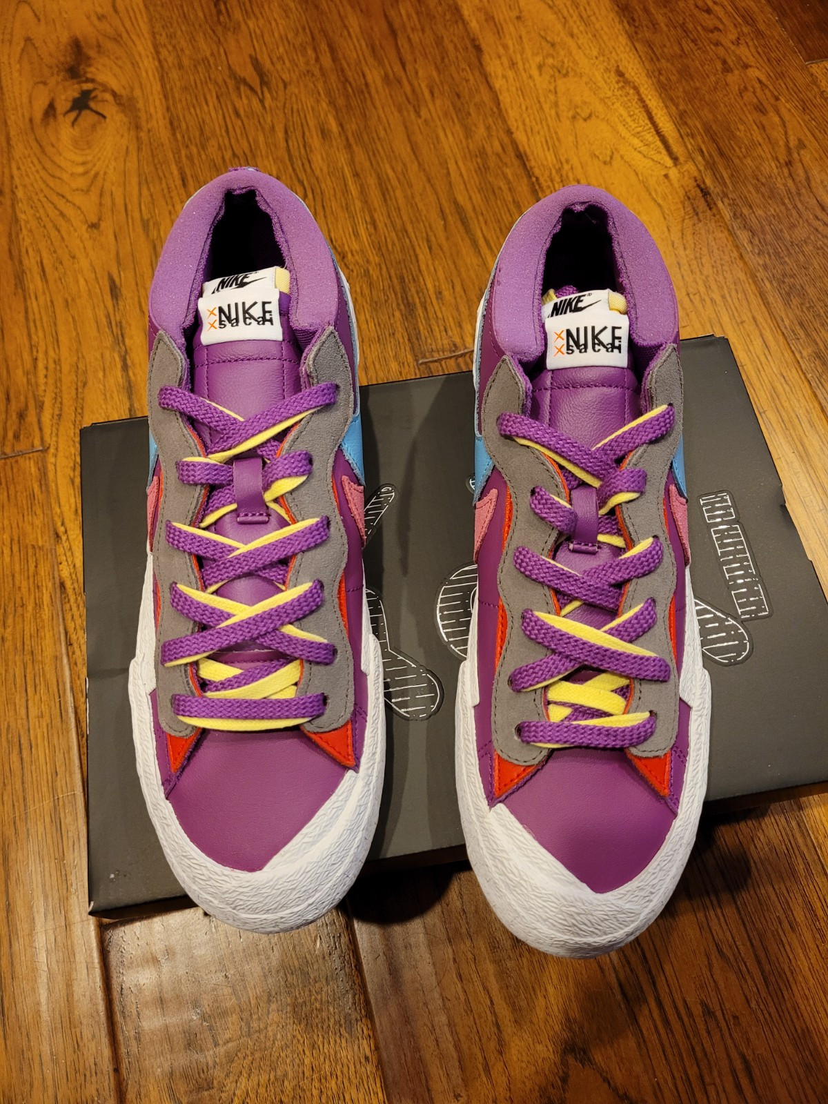 SACAI X NIKE Taglia 11 5 Nike KAWS x sacai x blazer basso viola crepuscolare