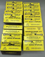 20 Boxes Of 1,000 ~ Arrow Staples 404 1/4” 6mm 20,000 Total New Old Stock VTG