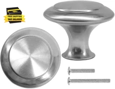 30 Packs Kitchen Cabinet Knobs Brushed Nickel Silver-Pull Hardware Handle,Drawer