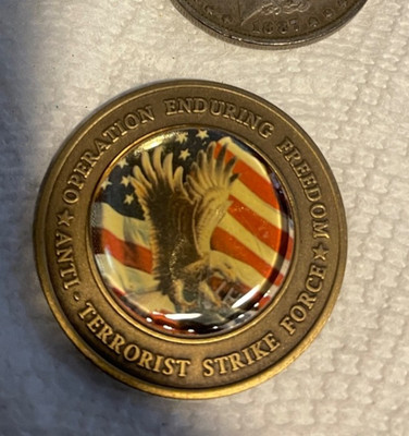 Challenge Coin  Anti Terrorist Task Force Enduring Freedom