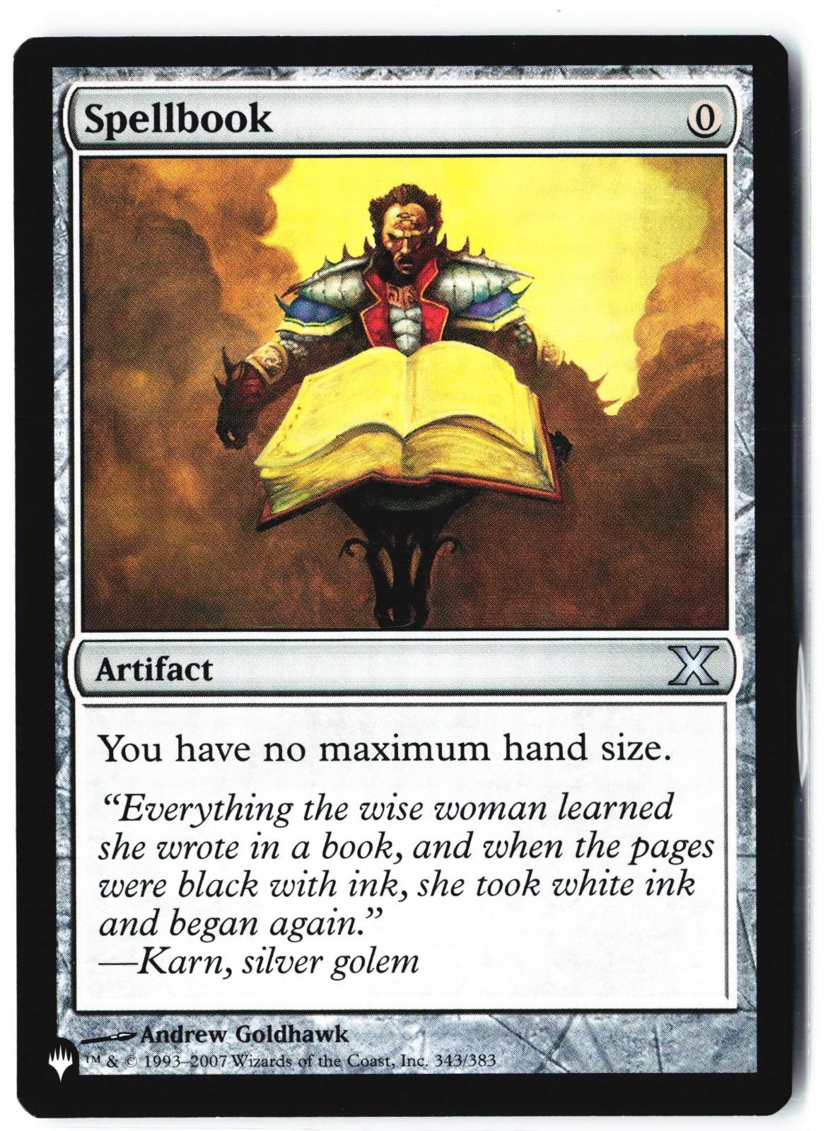Spellbook 343 Uncommon Magic: The Gathering Near Mint