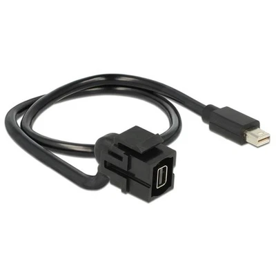 Delock Keystone Modul mini DP Buchse > mini DP Stecker - Bild 1 von 2