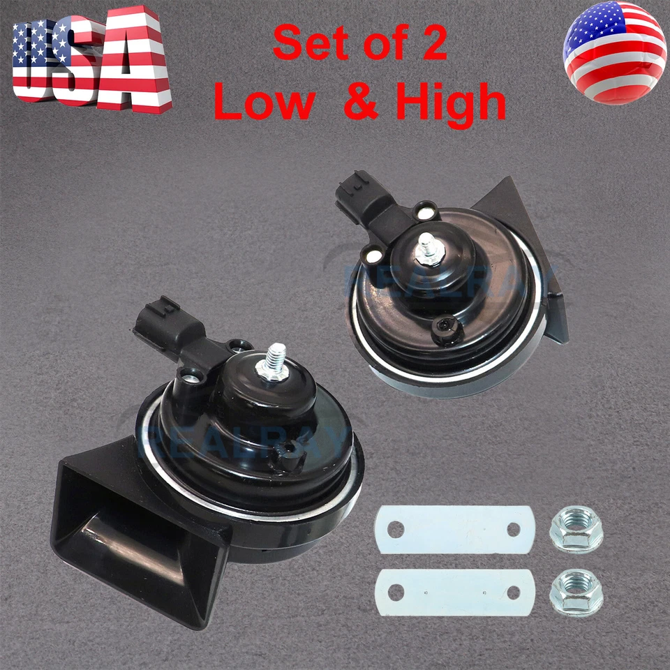 2x Bocina de coche para Kia Forte 2010-17 Rondo 2008-17 Rio 2002-2016 Sorento 2003-2017 Foto 2 de 4