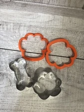Dog Cookie Cutters - 4 Pcs - Dog,Paw Print,Dog House,Dog Bone,Biscuit Mold