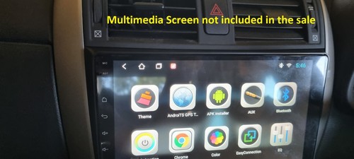 For 9 Nine Inch Screen Fascia facia Fits Toyota Corolla Sedan 2007-2013 Silver* - Bild 3 von 7