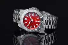 ARAGON A049RED Silverjet AM/PM NH37 44mm