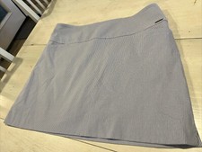 S.C. & CO Mujer 360° Control Abdomen Ropa Activa Skort 2XL Azul/Blanco Rayas