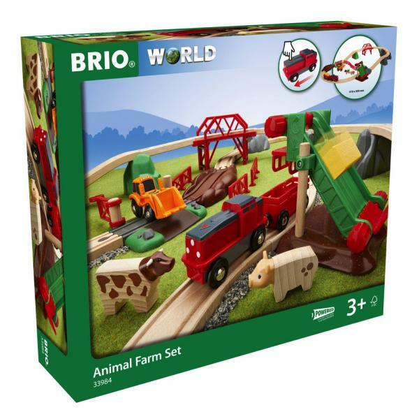 Brio World Eisenbahn Set GroßEs Brio Bahn Bauernhof-Set 30 Teile 33984-image
