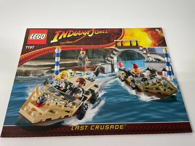 LEGO  Bauanleitung Indiana Jones 7197 Verfolgung in Venedig Instruction NEU 7