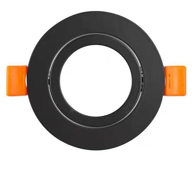 10 x Round Black Downlight Holder Adjustable Frame for LED GU10 MR16