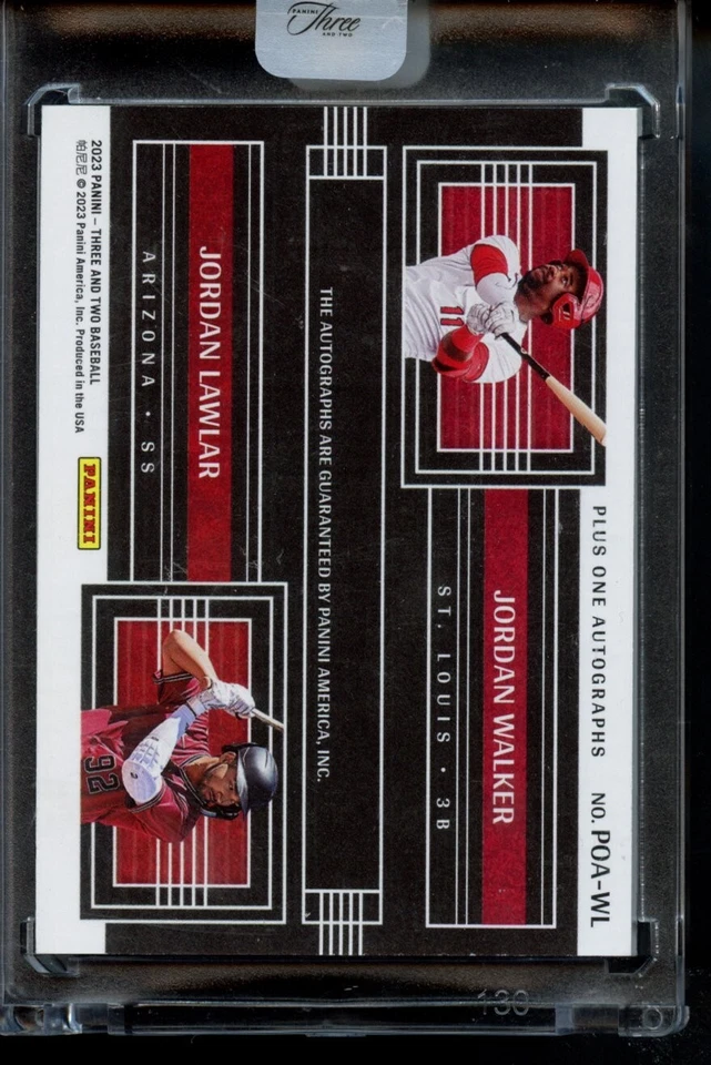 Panini Jordan Walker Jordan Lawlar Dual Autograph /5 SSP - Image 2 of 2