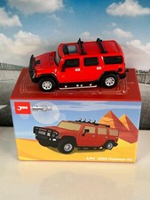 JKM 2005 Hummer H2 SUV Off-road Model Diecast Vehicle w/rubber tires RED NEW