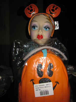 disney mickey mouse jack-o-lantern mini-backpack Disney Loungefly Mickey Mouse Jack-O'Lantern Mini Backpack & Mickey Pumpkin  Ears 420140176616| eBay