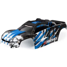 Traxxas 8611X Blue Body w/ Front & Rear Body Mounts : E-Revo 2.0 VXL