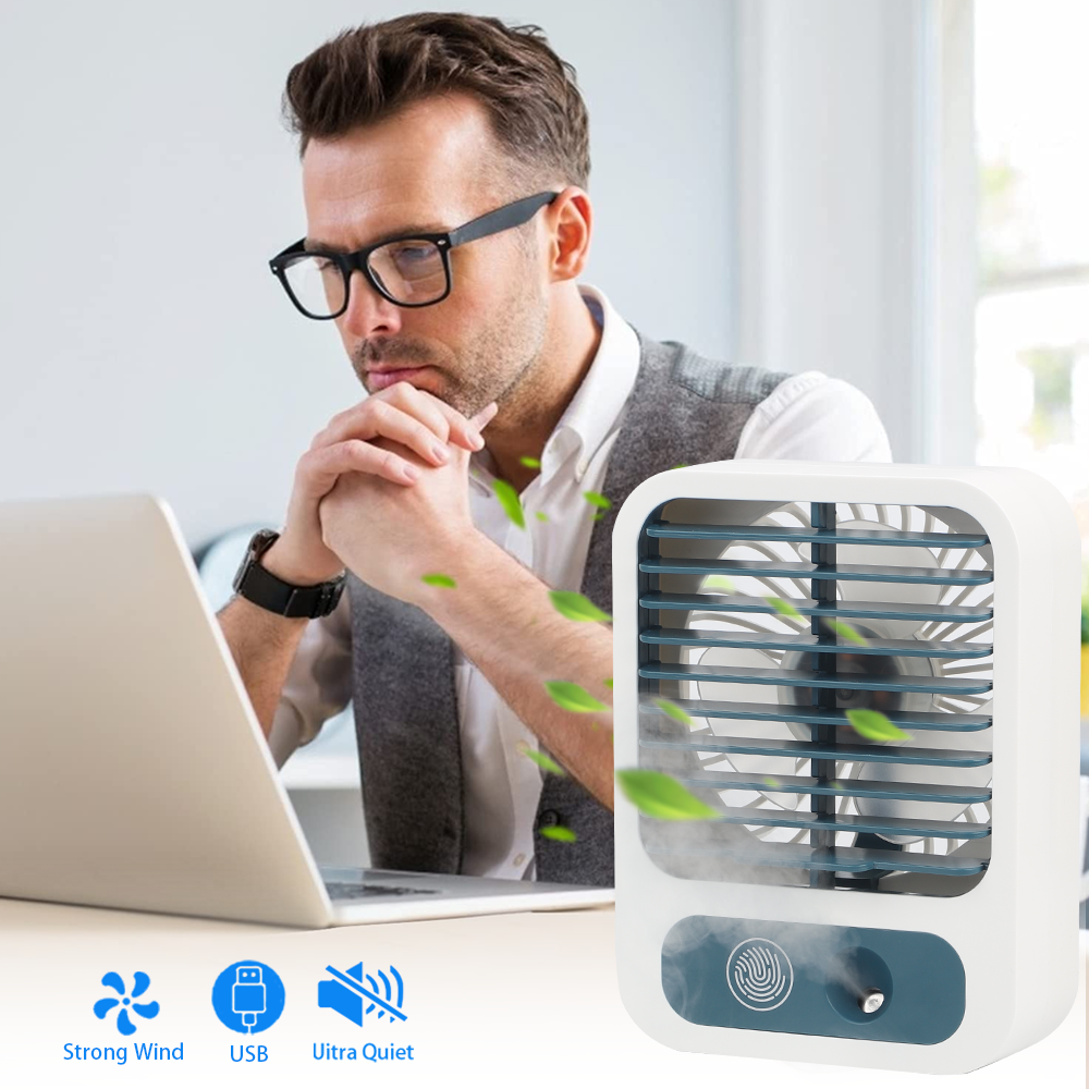 Mist Fan Mini Mist Humidifier Fan Portable USB Rechargeable Misting