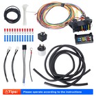 New Universal 8 Circuit Wire Wiring Harness Street Rat Hot Rod Basic Starter Kit