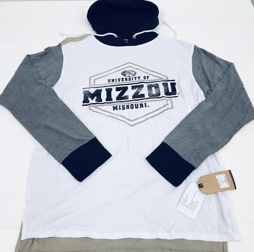 NWT Missouri Tigers University Pullover Mid Weight Hoodie Sweatshirt Size L