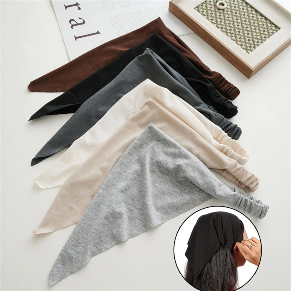Mujeres Boho Bandana Bandana Banda para el Cabello Bufanda Prendas para la Cabeza De Colección Triángulo Bufanda Corbata para el Cabello Foto 2 de 4