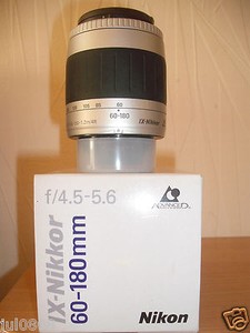 NIKON IX-NIKKOR 60-180MM~4.5-5.6 LENS~1.2M/4FT WITH FRONT AND REAR CAPS (15JY12)