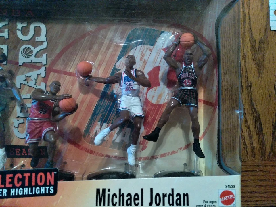 New Mattel Michael Jordan Then And Now Collection Figures 1999 NBA Chicago Bulls - Image 3 of 4