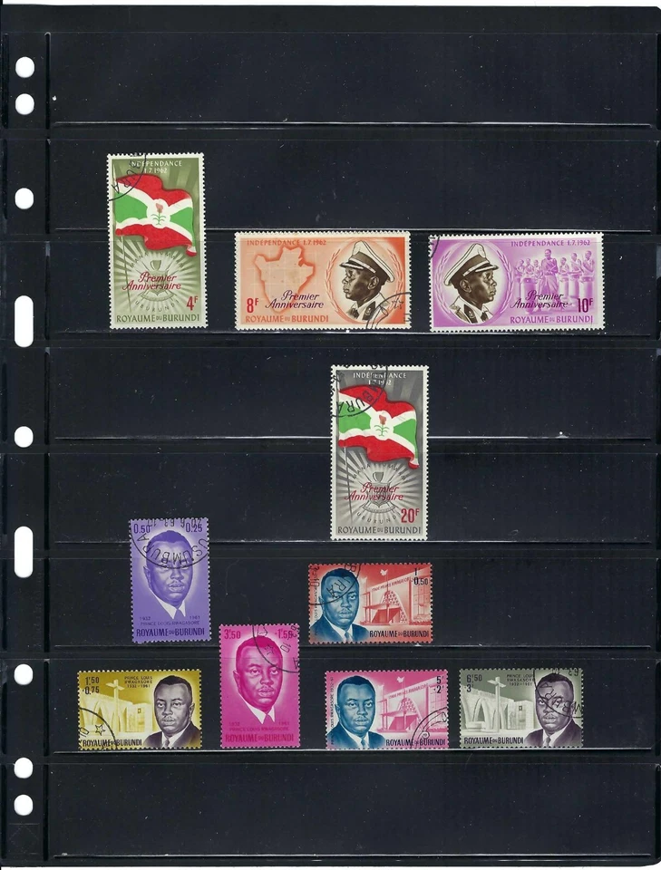 BURUNDI'S INDEPENDENCE, JULY 1962 FIRST ANNIV.- ''FIRST SEMI-POSTAL 1963 - Image 2 of 4