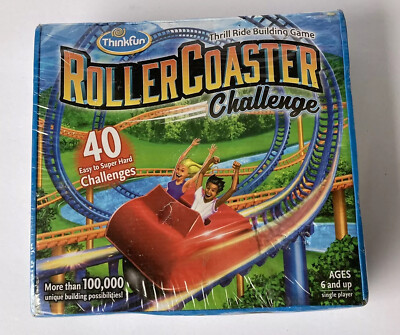 Thinkfun Roller Coaster Challenge Stem Toy and Building Game 40 challenges New
