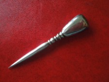 J5351 ANTIQUE PUNCH SEWING TOOL DUTCH SOLID 833 SILVER 7,4 GR SEE DESCRIP