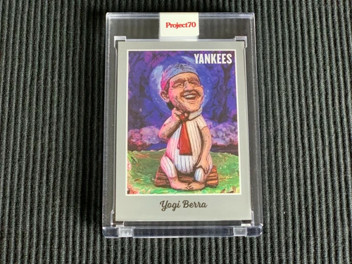 2021 TOPPS PROJECT 70 #43 YOGI BERRA *ENCASED ART RON ENGLISH*  YANKEES