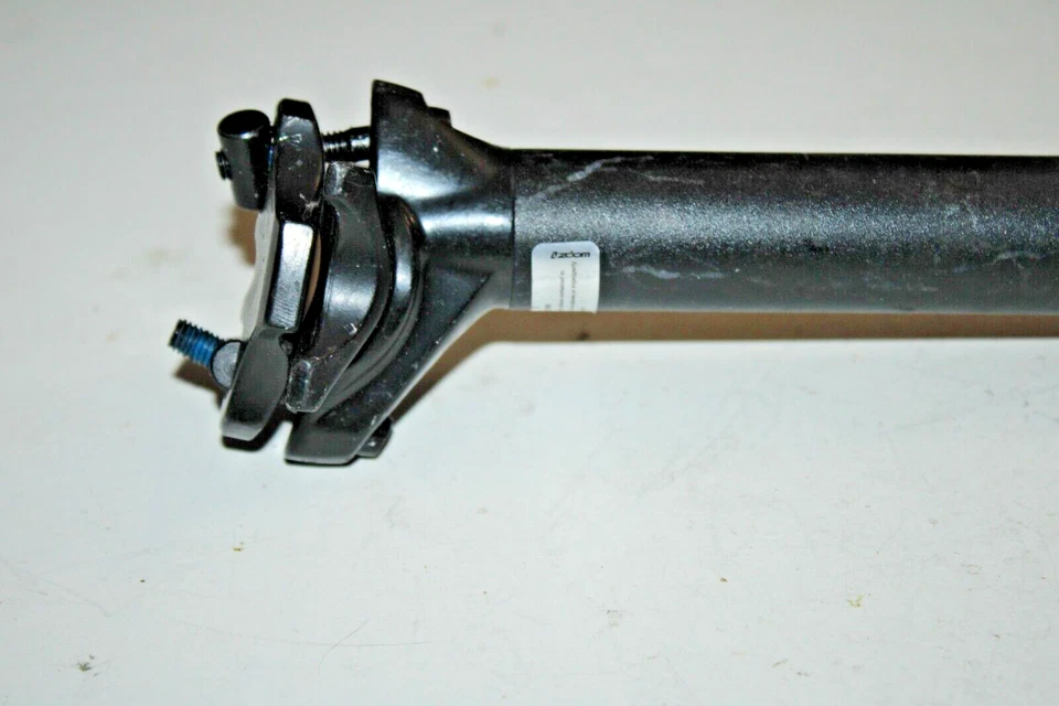 Tubo de asiento de tija de sillín con zoom 330/27,2 mm 15 mm desplazado negro carretera MTB envío rápido a EE. UU. Foto 2 de 4