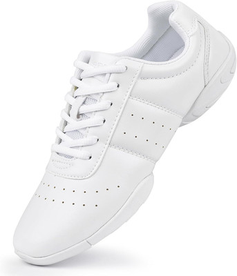 Cheer Shoes for Youth Girls White Cheerleading Athletic Dance Shoes Tennis Sneak