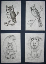 * TRI CHEM 9730 BIRDS AND ANIMALS PB Liquid embroidery Picture to paint TRICHEM