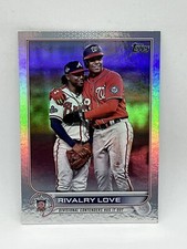 Juan Soto Ozzie Albies 2022 Topps MLB Update #US310 Rainbow Foil SP Rivalry Love