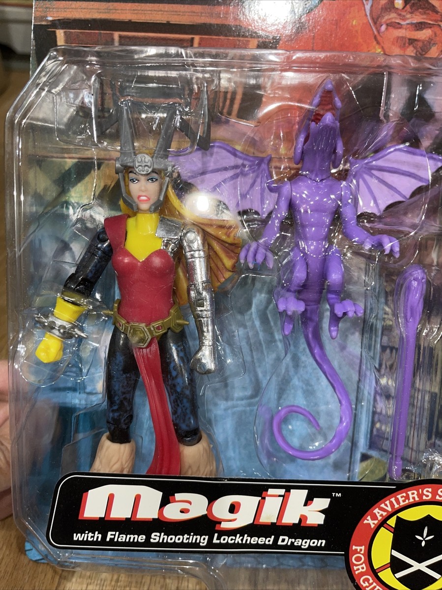 marvel comics フィギュア 1998 Toybiz Marvel Comics X-Men New Mutants MAGIK w/Lockheed