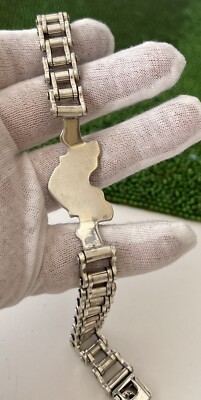 Vintage Harley Davidson Bike Chain Sterling Silver 925 Men