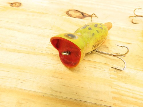 Vintage 4 Pcs Fishing Lures Hula Popper ,Floaters - Picture 6 of 8