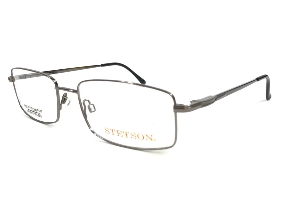 Stetson Eyeglasses Frames XL-18 058 Gunmetal Rectangle Full Rim 56-18-145 - Image 4 of 4
