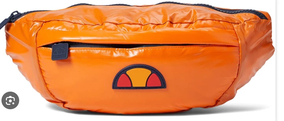 Riñonera ajustable de cuero naranja ellesse El Carmi unisex NUEVO Foto 2 de 4