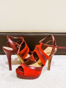 jessica simpson red peep toe heels