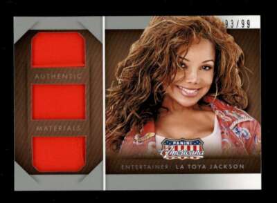 2015 Panini Americana La Toya Jackson Triple Materials Relic /99 Y4647