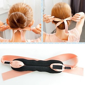 Magic French Twist Ribbon Bun Maker Holder Roll Rings Hairband